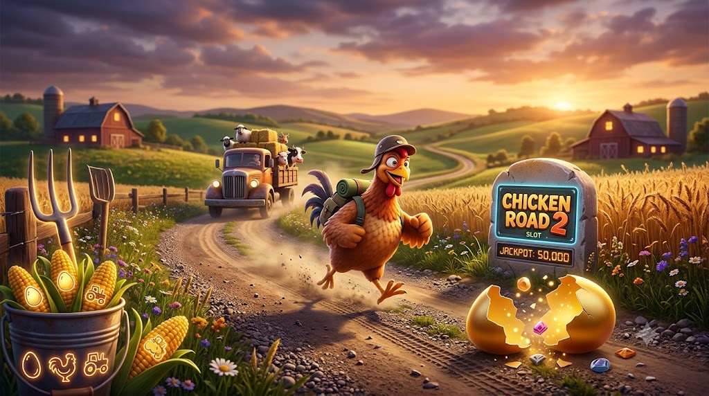 Startbildschirm von Chicken Road 2
